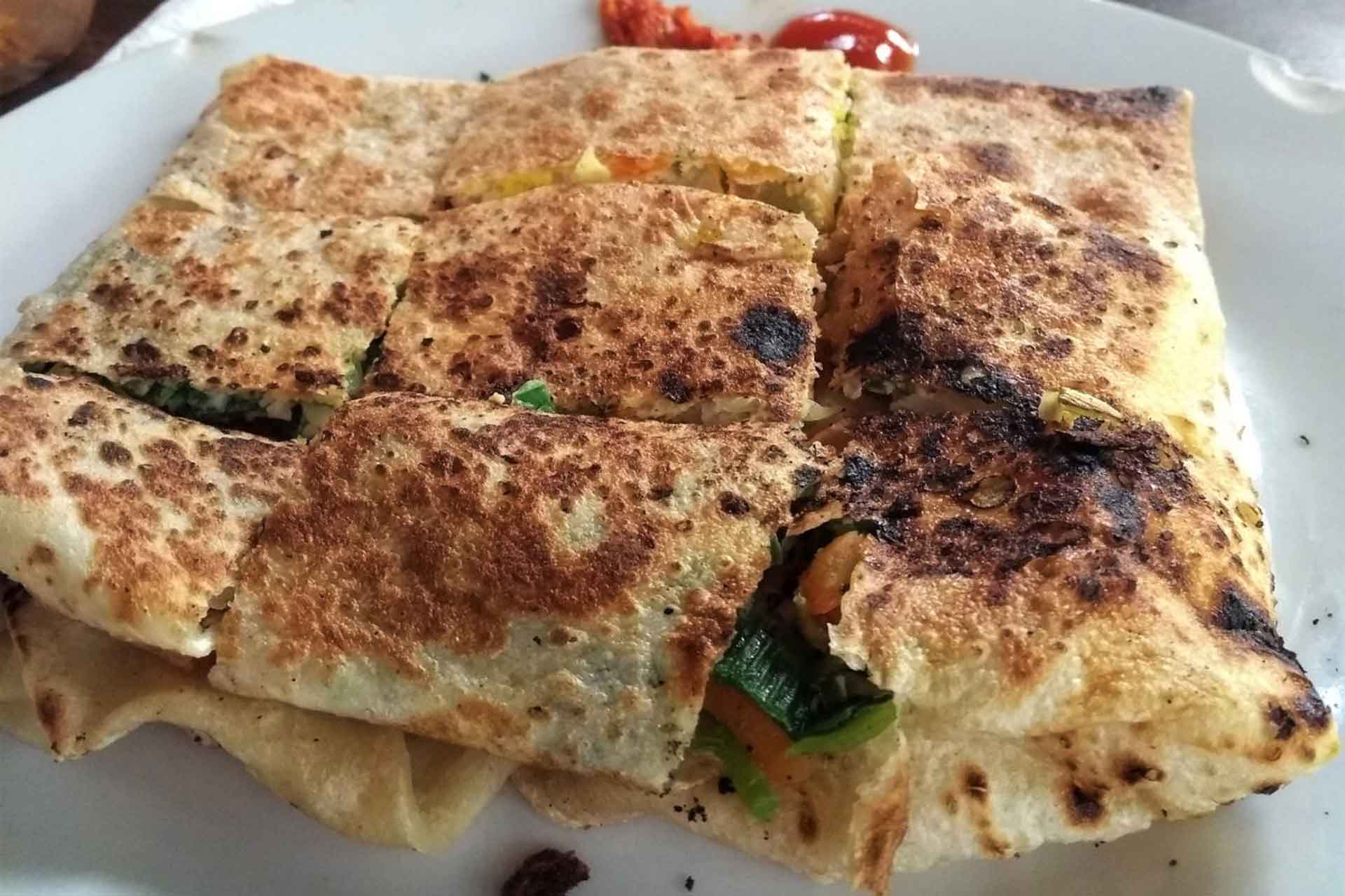 Villa Svara kosgoda food vegetable and egg roti